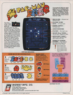 Pac-Man 1-speler upright