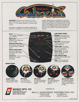 Galaxian 1-speler upright